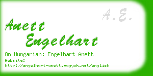 anett engelhart business card